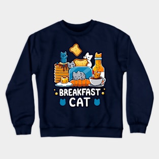 Breakfast Cat Crewneck Sweatshirt